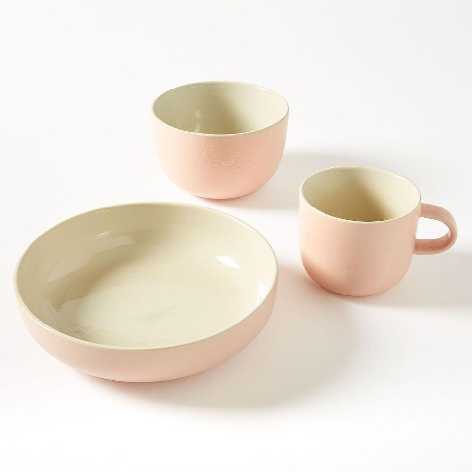 Kaloh Stoneware Dinnerware Pink west elm Australia